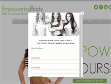 Tablet Screenshot of empoweringbody.com